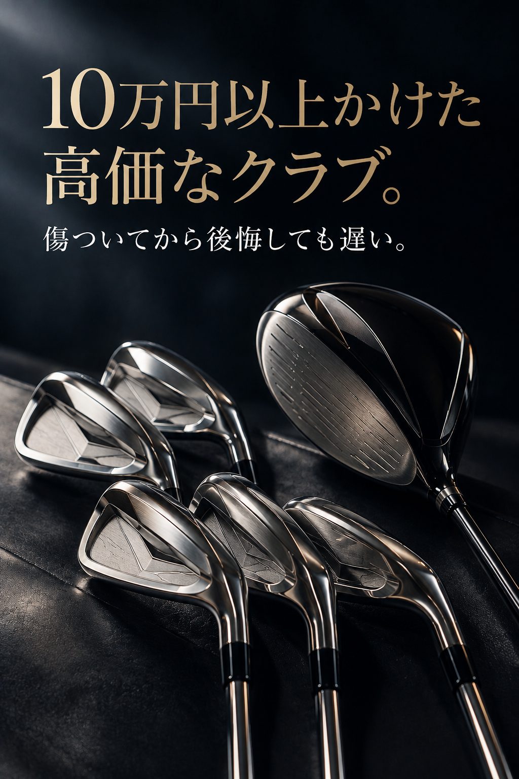 10万円以上かけた高価なクラブ。傷ついてから後悔しても遅い。